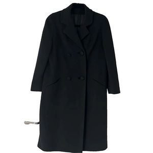Joshar Montreal 100% Virgin Wool VTG Womens Overcoat Double Breasted Lined